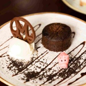 Volcán de chocolate