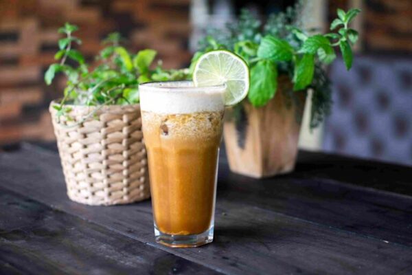 Limonada de coco y café