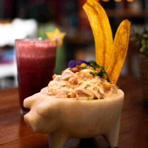 Ceviche querendón caliente