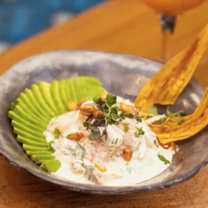 Ceviche querendón cremoso