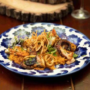 Cremoso panka de mariscos
